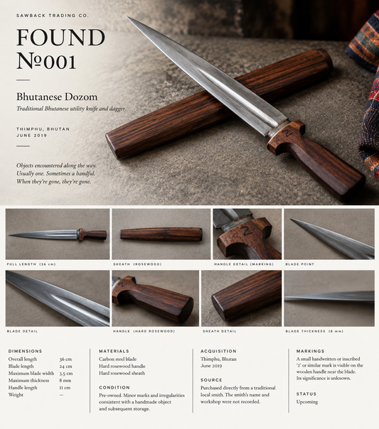FOUND №001 — Bhutanese Dozom