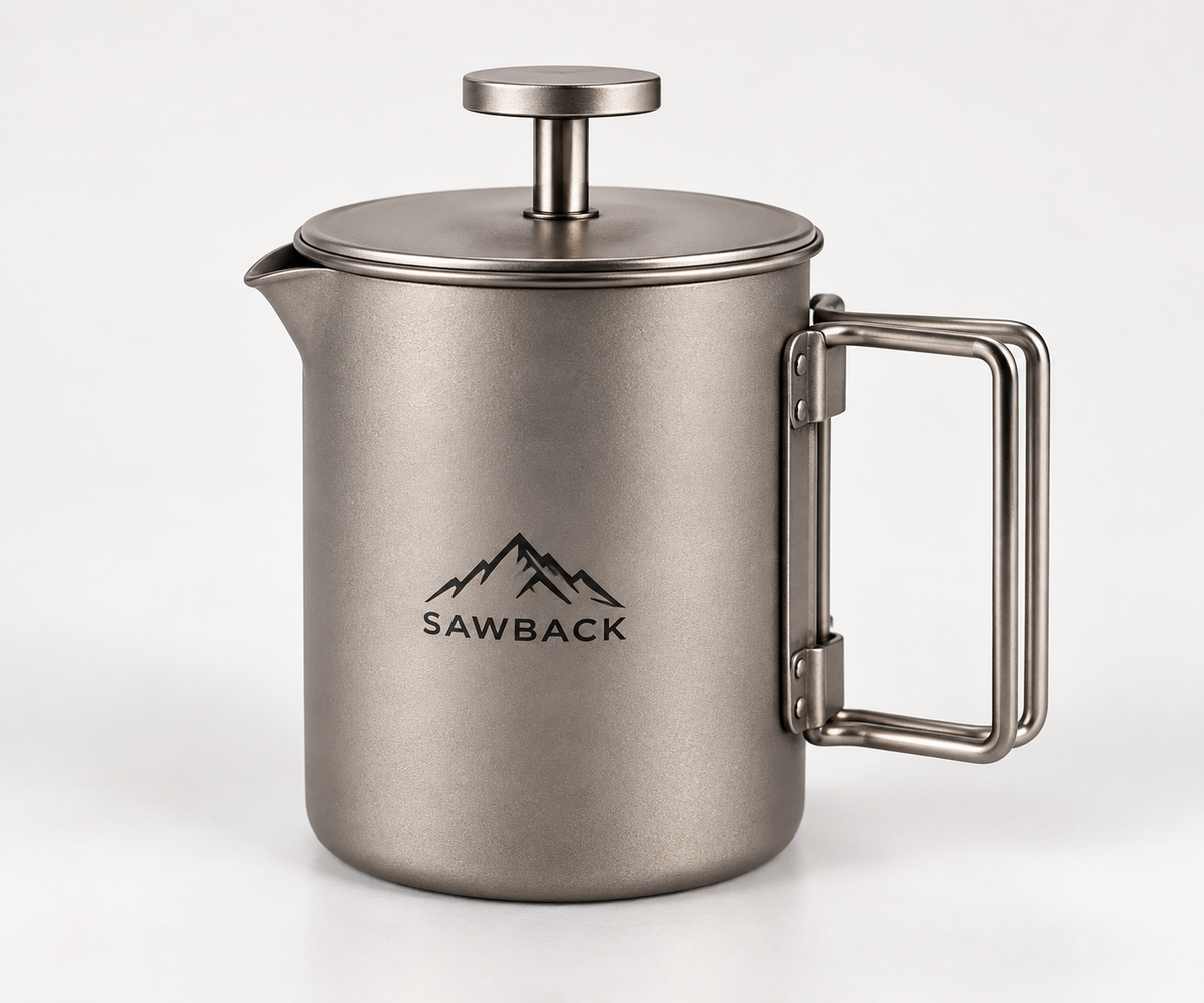 Sawback 750 mL Titanium Camp French Press